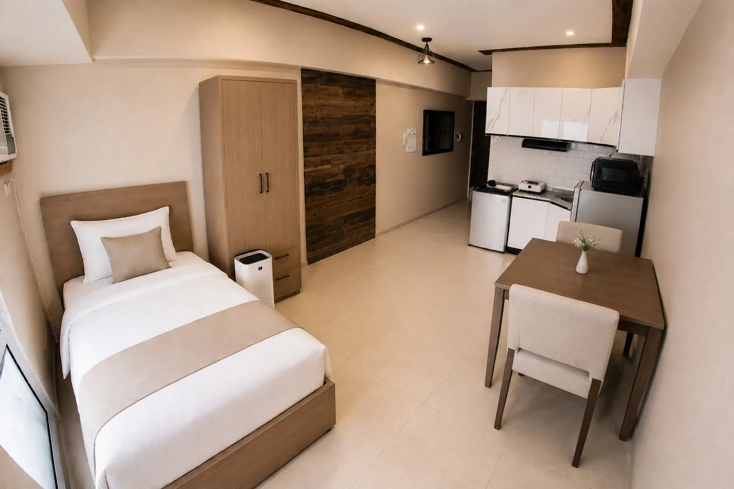 Avida Riala Tower condo room with kitchen